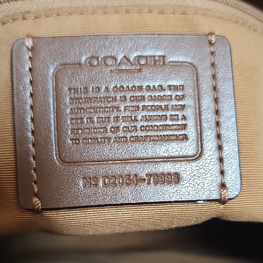 Coach Light Beige Signature Shoulder Bag 79998 - Picture 10 of 11